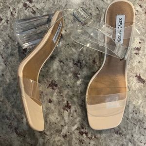 Steve Madden Clear Heels